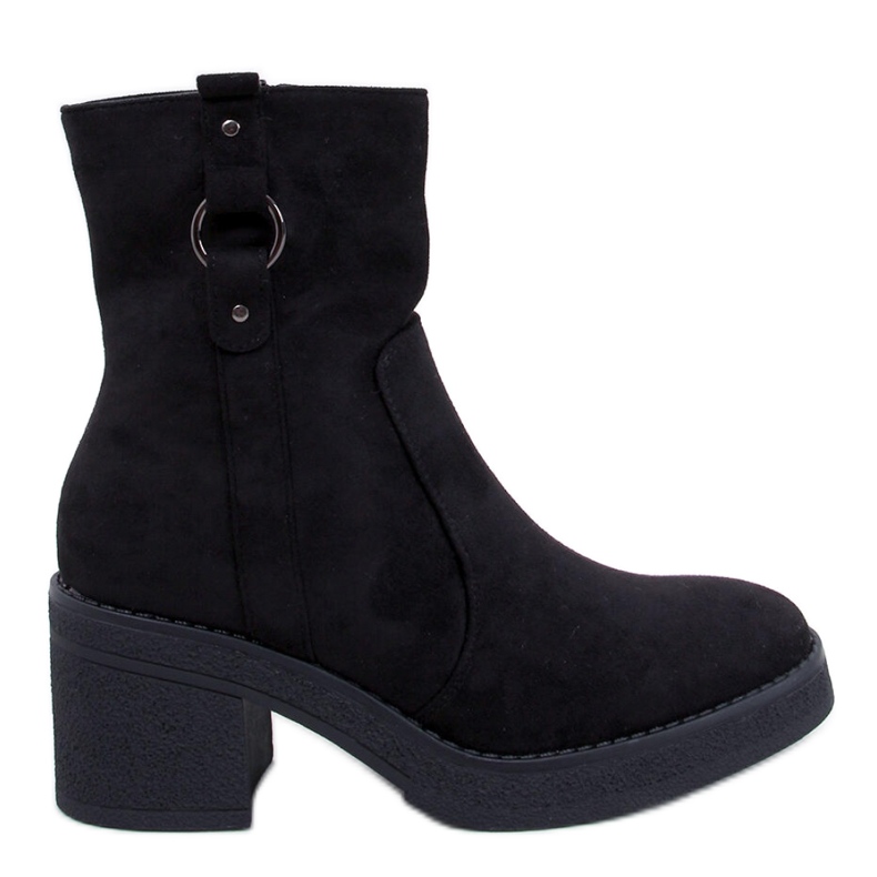 Botines negros tacón ancho