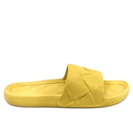 Chanclas de goma verdes amarillo