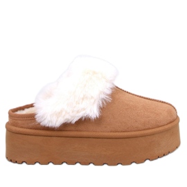 Zapatillas de nieve plataforma camel marrón Zapatillas de nieve plataforma camel marrón