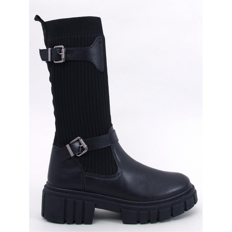 Botas con parte superior flexible Rhea Negro - Inello