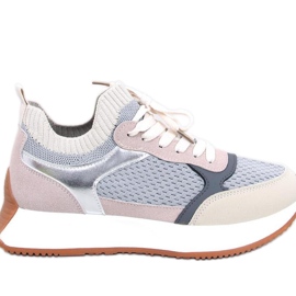 Zapatillas deportivas de mujer grises.
