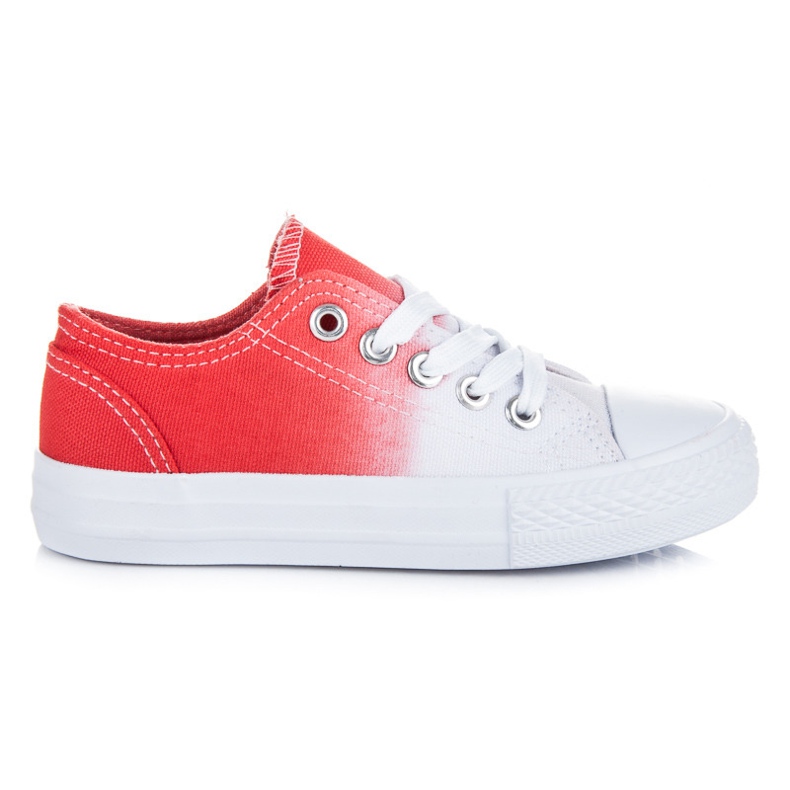Kylie Zapatillas deportivas Ombre para niños. rojo blanco
