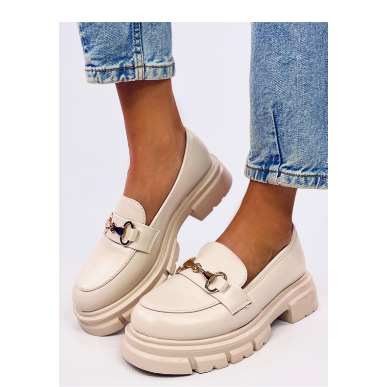 Kyress Mocasines suela alta beige - Inello
