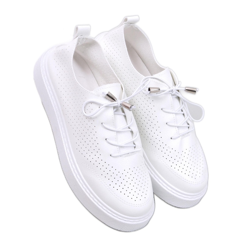 Deportivas de mujer caladas Blanco
