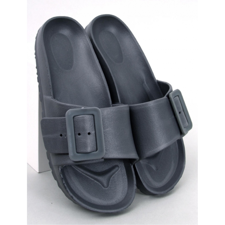 Sandalia Chanclas de goma con hebilla Romero Gris - Inello