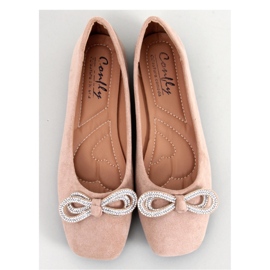 Bailarinas de ante con lazo de Serna Kaki - Inello beige