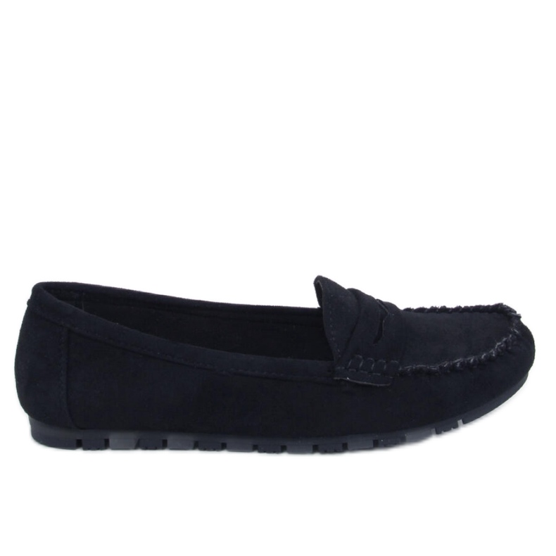 Mocasines mujer de ante Negro