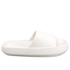 Zapatillas de estar por casa cojín blanco