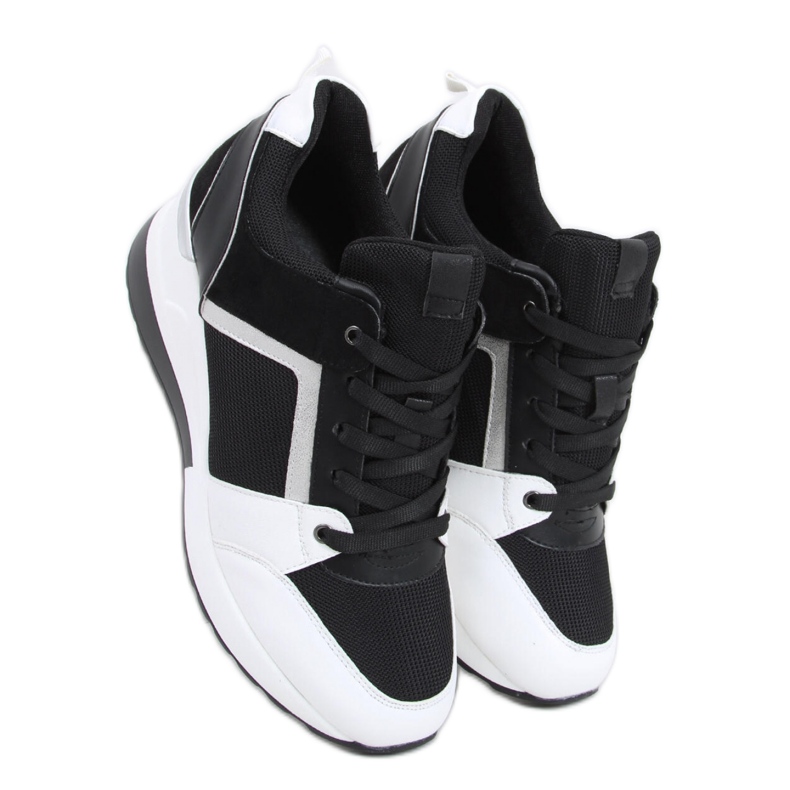 Deportivas cuña NEGRO/BLANCO