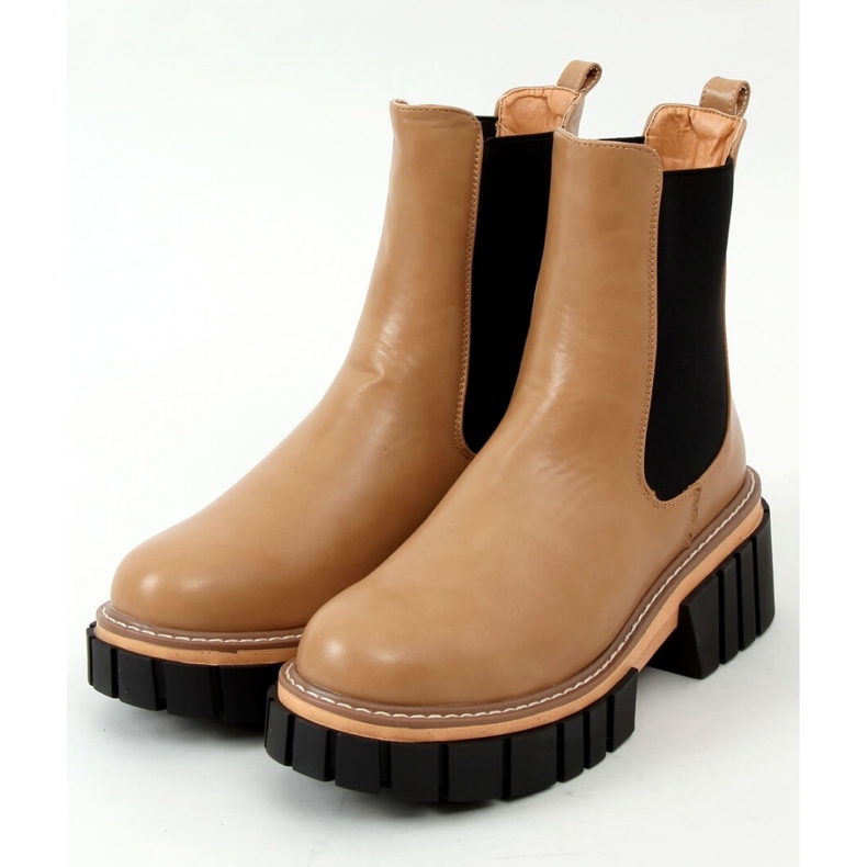 Botas Chelsea de mujer Bella LT.KHAKI - Inello marrón
