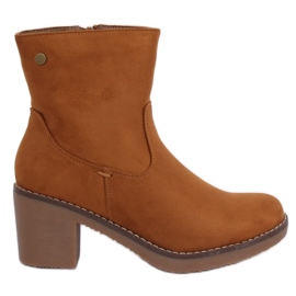 Botas Camel Con Tacones Altos De Goma marrón Botas Camel Con Tacones Altos De Goma marrón