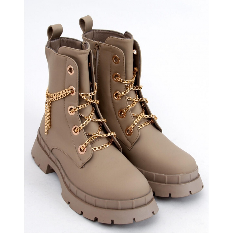 Lohan Botines con cordones Albaricoque - Inello beige