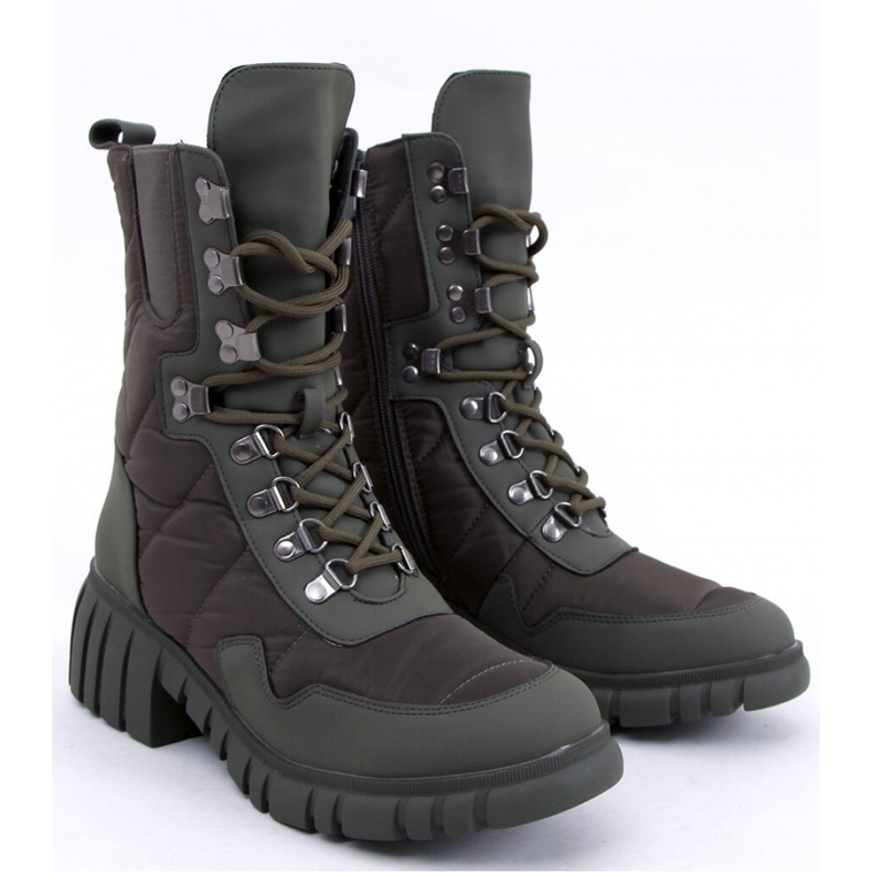 Botines de nailon verde joya - Inello