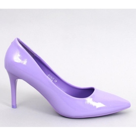 Charlotte Salón stiletto de charol morado - Inello violeta