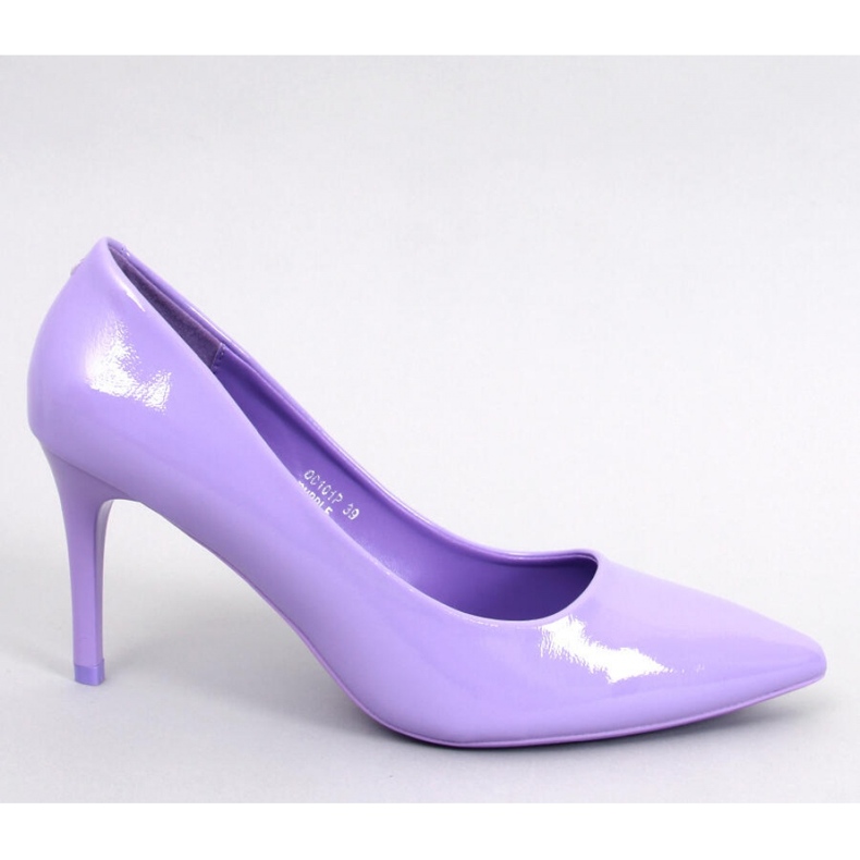 Charlotte Salón stiletto de charol morado - Inello violeta