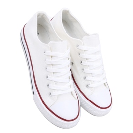 Zapatillas clásicas blancas de mujer blanco