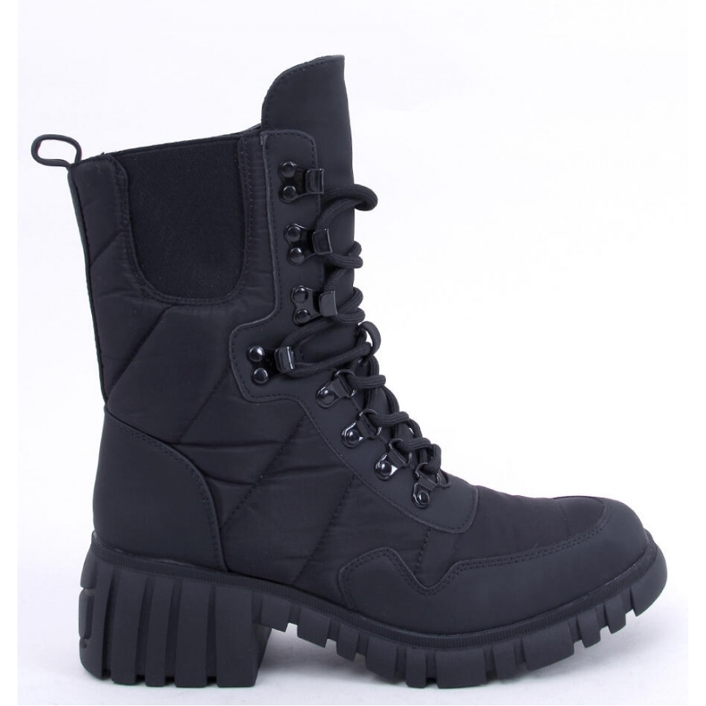 Botines joya de nailon negro - Inello