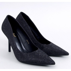 Tacones de mujer Paulis negros con circonitas - Inello