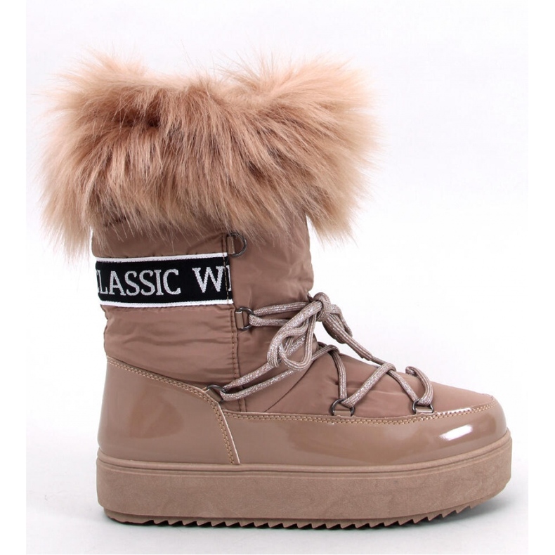 Botas de nieve Kendals pelo caqui - Inello marrón