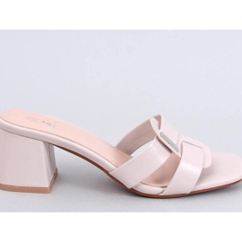 Sandalia Elegante chanclas tacón Lafar Beige - Inello