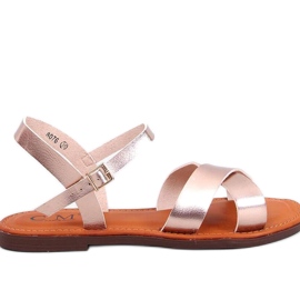 Sandalias Champán de mujer rosa