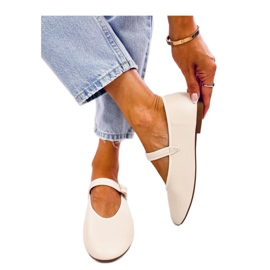 Bailarinas tiras beige