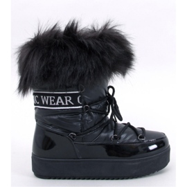 Kendals Botas de nieve de pelo negro - Inello