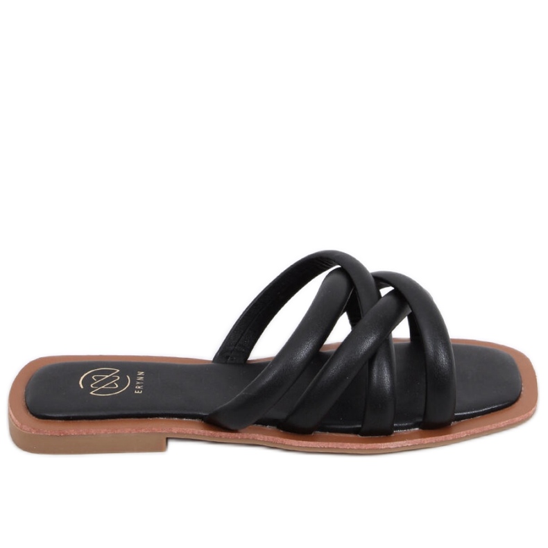 Pantuflas negras de mujer negro