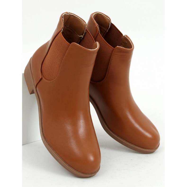 Botas Chelsea clásicas de mujer camel 6217 Camel - Inello marrón