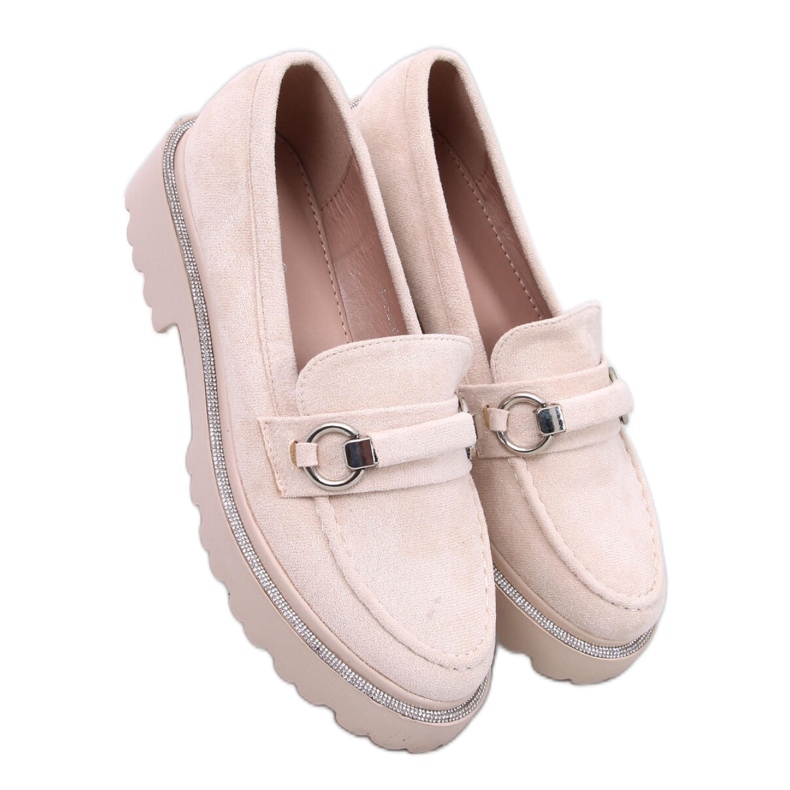 Sheady Mocasines suela alta ante beige - Inello