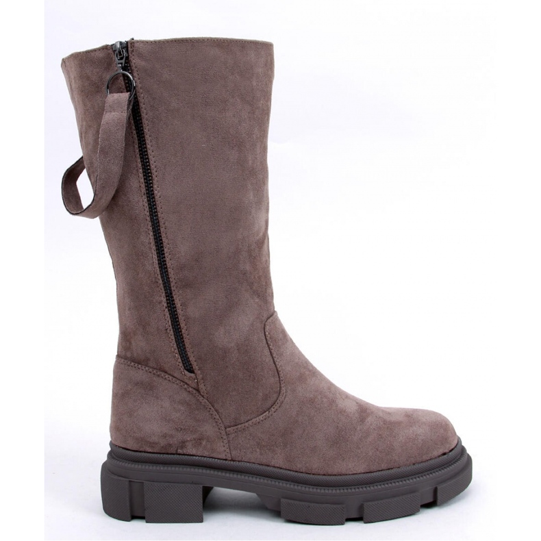 Botas planas de mujer Slade Caqui - Inello gris Botas planas de mujer Slade Caqui - Inello gris