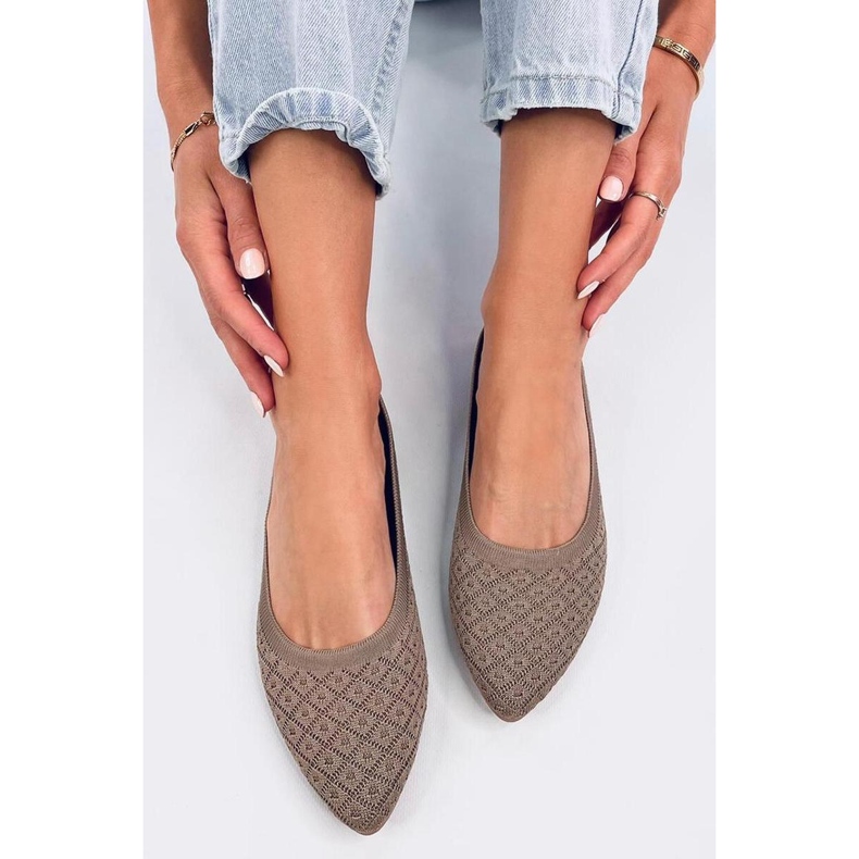 Balart Bailarinas calcetín caqui almendra - Inello marrón