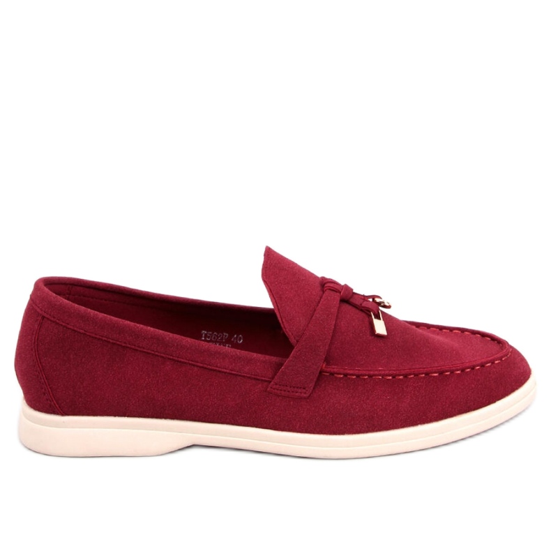 Mocasines de mujer Eunice Wine - Inello rojo