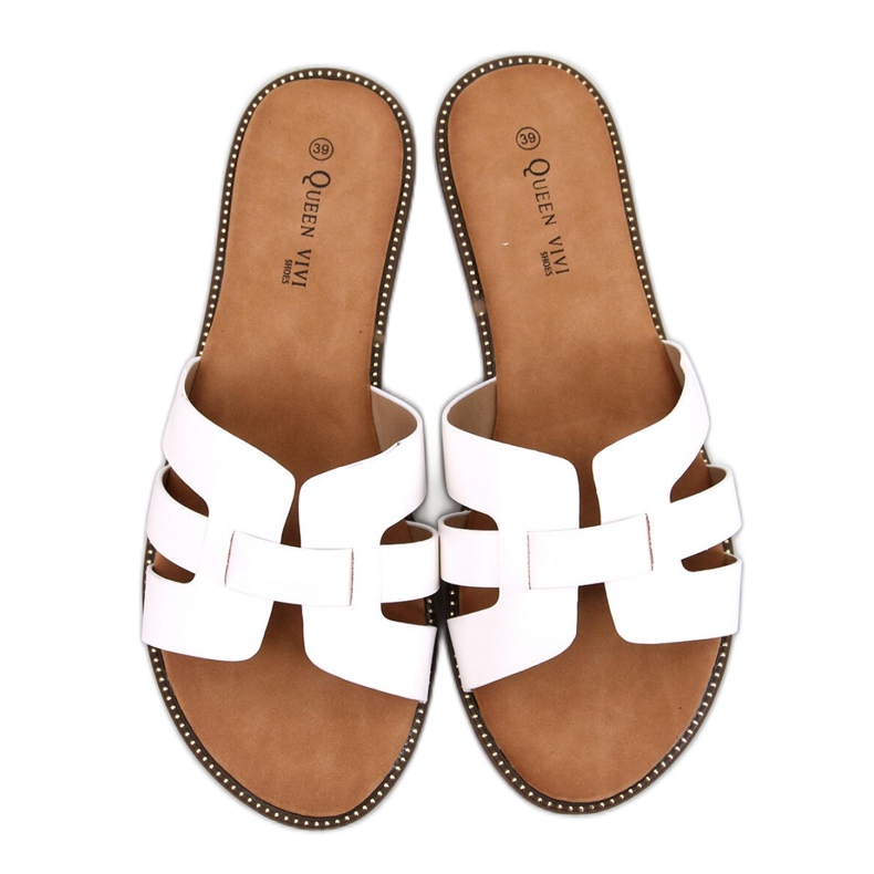 Sandalia chanclas de mujer Charnes blanca - Inello blanco
