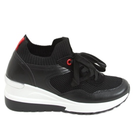 Deportivas Fenix cuña negras - Inello negro Deportivas Fenix cuña negras - Inello negro