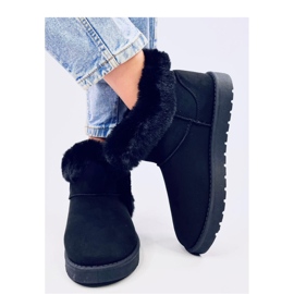 Botas cortas emúes con pelo Sissoi Negro - Inello