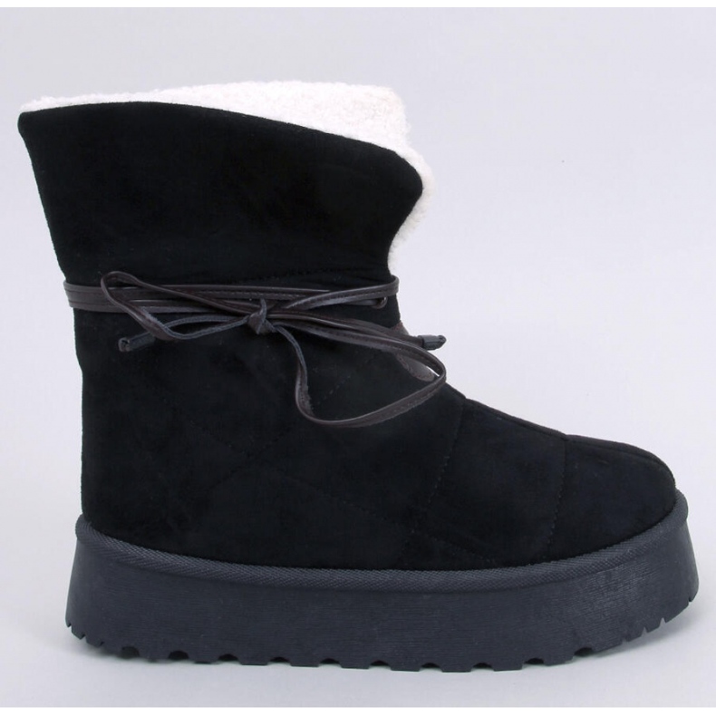 Precio Botas de nieve de piel de oveja negra - Inello negro