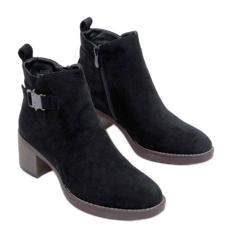 Botines clásicos de tacón Marsha Negro - Inello
