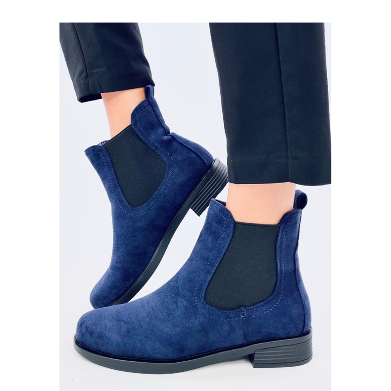 Botas Chelsea de ante con goma Terra Navy - Inello