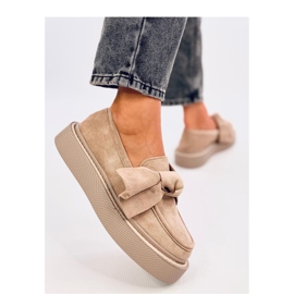 Tempelton Mocasines ante caqui con lazo - Inello beige Tempelton Mocasines ante caqui con lazo - Inello beige