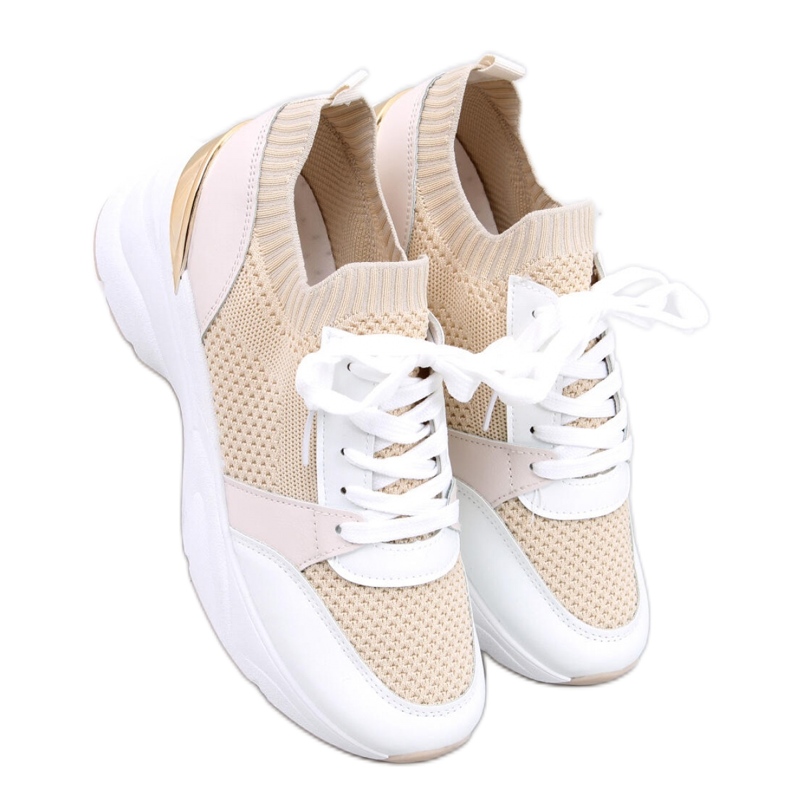 Deportivas cuña Davis beige - Inello