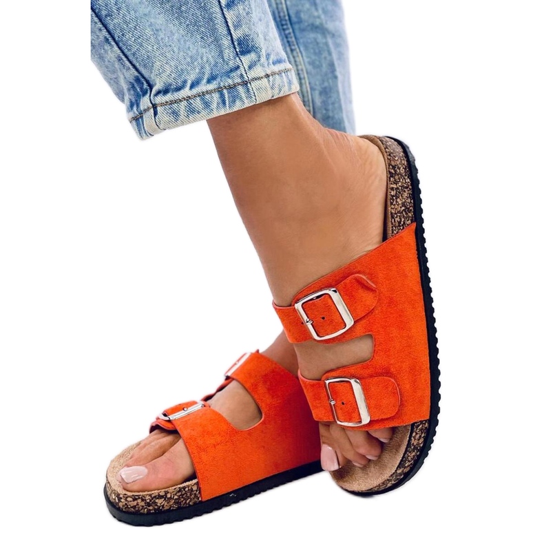 Sandalia Chanclas de Corcho Ponses Naranja - Inello