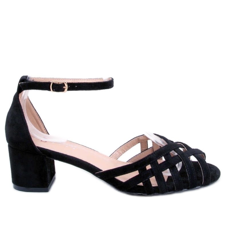 Kermel Sandalias tacón bajo negro - Inello