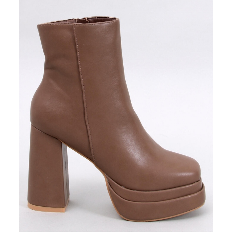 Botas cómodas con plataforma Charokee Khaki - Inello marrón