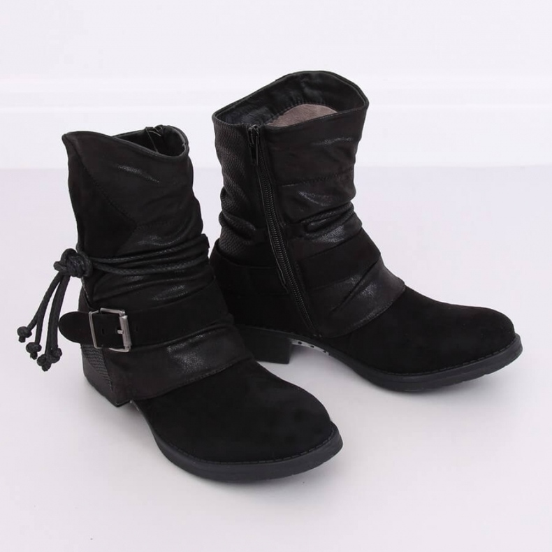 Botas Militares Negras 201802-11B Negras - Inello negro