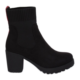Botas Tacón Negras M370 Negro - Inello