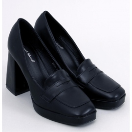 Mocasines tacón Entee negro - Inello