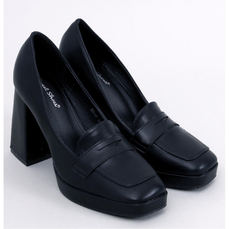 Mocasines tacón Entee negro - Inello