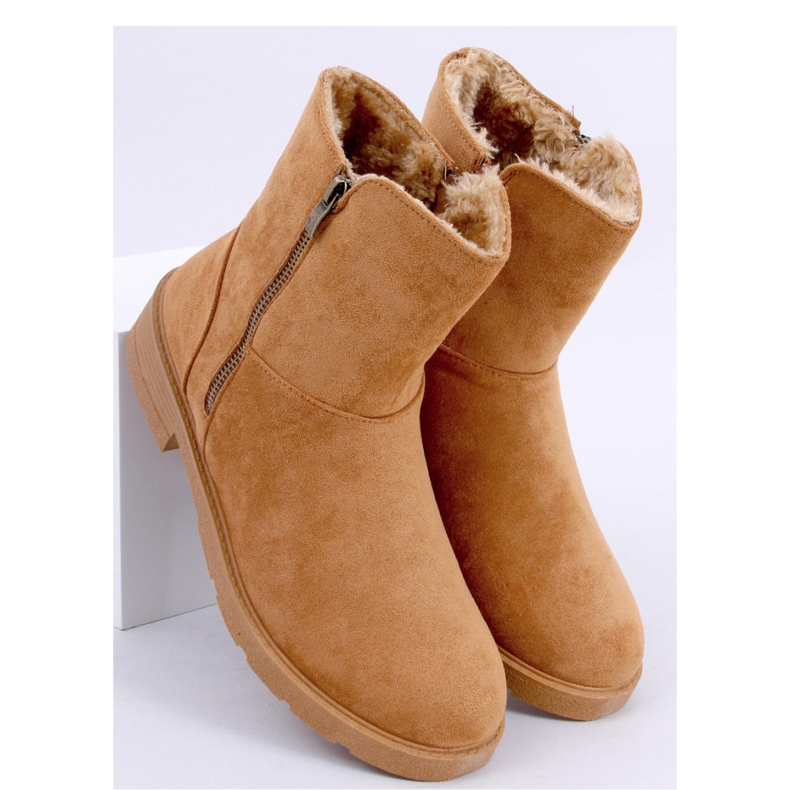 Botín plano Kallen Camel - Inello marrón