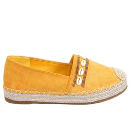 Alpargatas Con Conchas Miel 6771 Amarillo - Inello